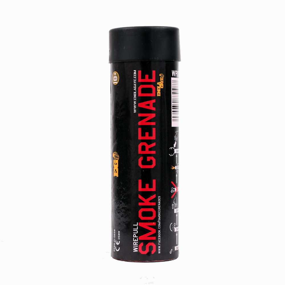 Wire Pull Smoke Grenade Red